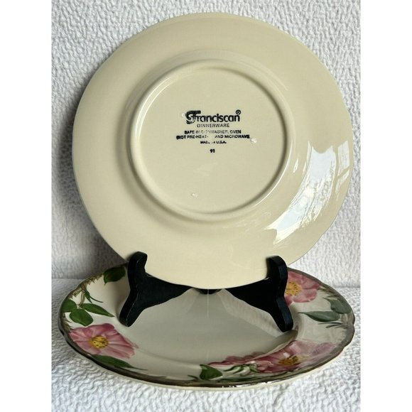 Vintage 1976-1977 Franciscan Dinnerware (2) Desert Rose Luncheon Plates USA EUC - Picture 2 of 11